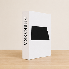 Nebraska Travel Faux Book Keepsake Box