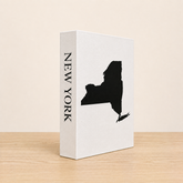 New York Travel Faux Book Keepsake Box
