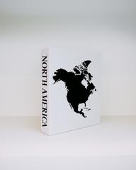 North America Travel Faux Book Keepsake Box
