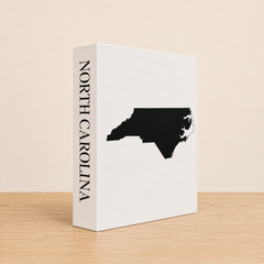 North Carolina Travel Faux Book Keepsake Box