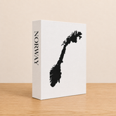 Norway Travel Faux Book Keepsake Box