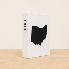 Ohio Travel Faux Book Keepsake Box