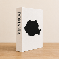 Romania Travel Faux Book Keepsake Box