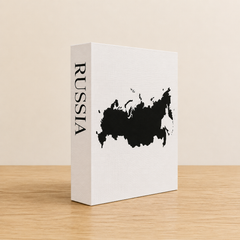 Russia Travel Faux Book Keepsake Box