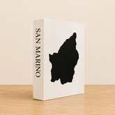 San Marino Travel Faux Book Keepsake Box