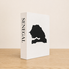 Senegal Travel Faux Book Keepsake Box
