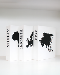 South America Travel Faux Book Keepsake Box