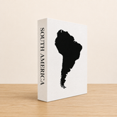 South America Travel Faux Book Keepsake Box