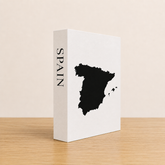 Spain Travel Faux Book Keepsake Box