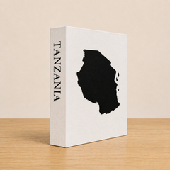 Tanzania Travel Faux Book Keepsake Box