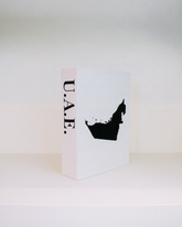U.A.E. Travel Faux Book Keepsake Box