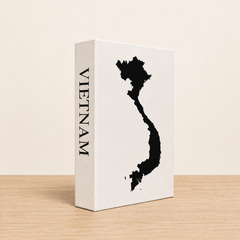 Vietnam Travel Faux Book Keepsake Box