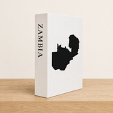 Zambia Travel Faux Book Keepsake Box