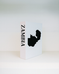 Zambia Travel Faux Book Keepsake Box