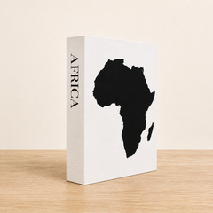 Africa Travel Faux Book Keepsake Box