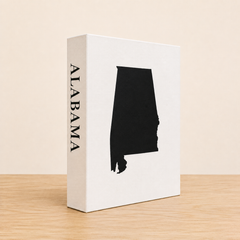 Alabama Travel Faux Book Keepsake Box