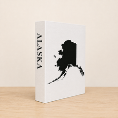 Alaska Travel Faux Book Keepsake Box