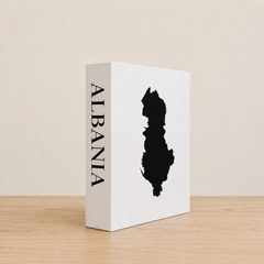 Albania Travel Faux Book Keepsake Box