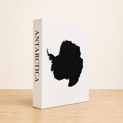 Antarctica Travel Faux Book Keepsake Box