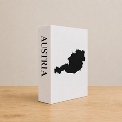 Austria Travel Faux Book Keepsake Box
