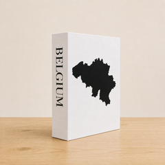 Belgium Travel Faux Book Keepsake Box