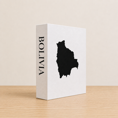 Bolivia Travel Faux Book Keepsake Box