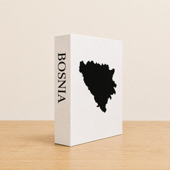Bosnia Travel Faux Book Keepsake Box