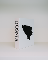 Bosnia Travel Faux Book Keepsake Box