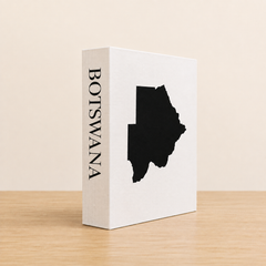 Botswana Travel Faux Book Keepsake Box