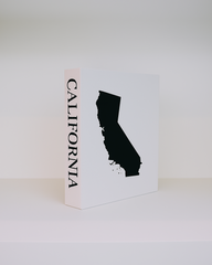 California Travel Faux Book Keepsake Box