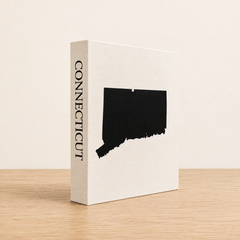 Connecticut Travel Faux Book Keepsake Box