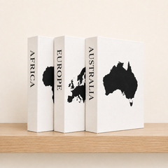 Antarctica Travel Faux Book Keepsake Box