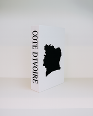 Cote D'Ivoire Travel Faux Book Keepsake Box