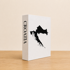 Croatia Travel Faux Book Keepsake Box