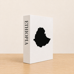 Ethiopia Travel Faux Book Keepsake Box