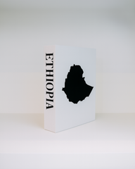 Ethiopia Travel Faux Book Keepsake Box