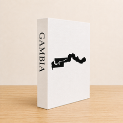 Gambia Travel Faux Book Keepsake Box