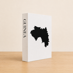 Guinea Travel Faux Book Keepsake Box