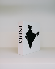India Travel Faux Book Keepsake Box