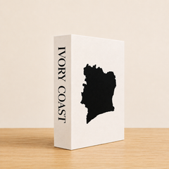Ivory Coast Travel Faux Book Keepsake Box