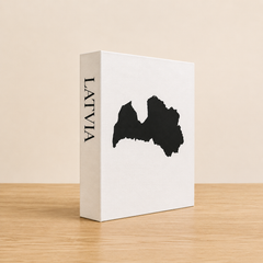 Latvia Travel Faux Book Keepsake Box