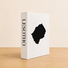 Lesotho Travel Faux Book Keepsake Box