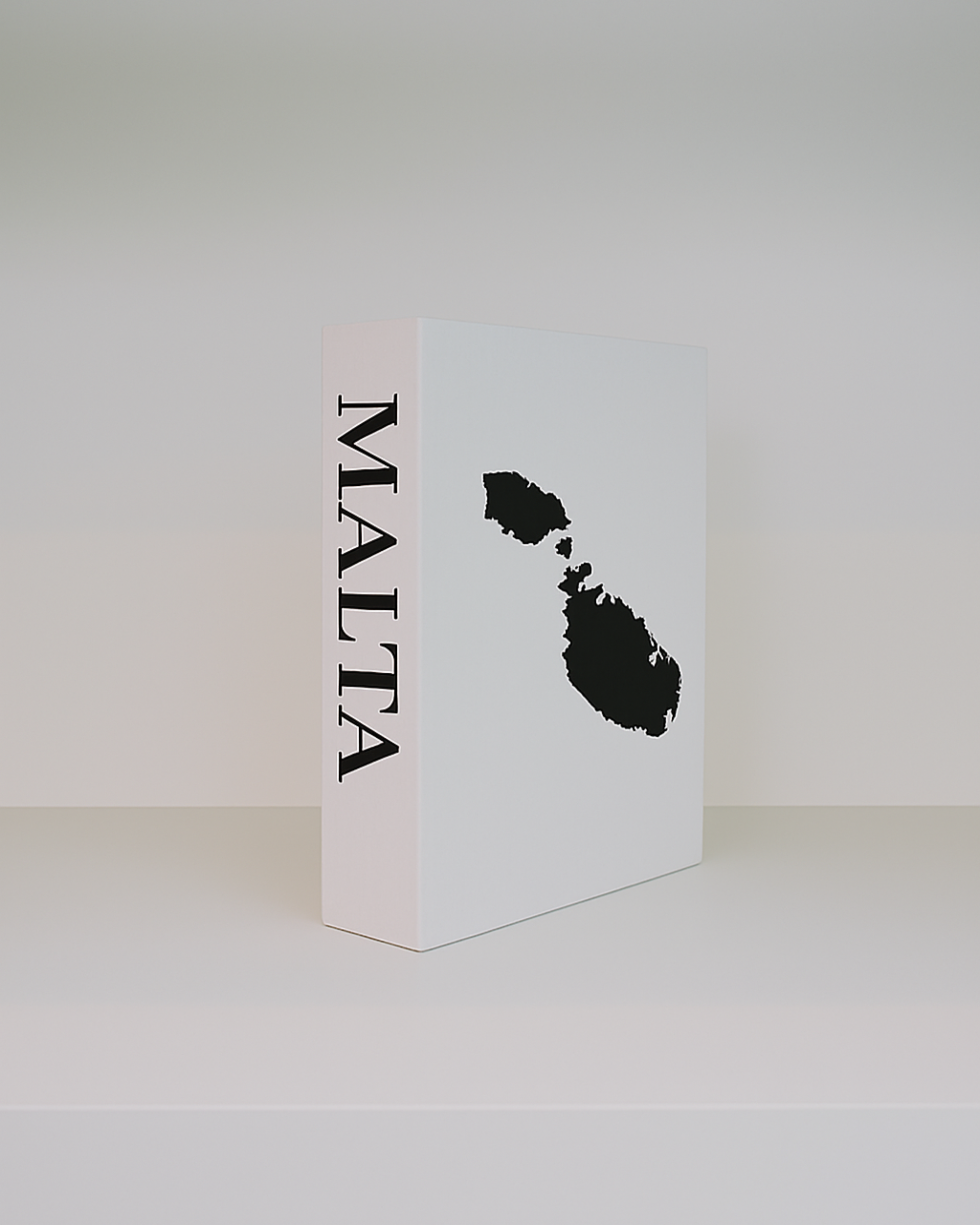 Box with a map of Malta on a white background