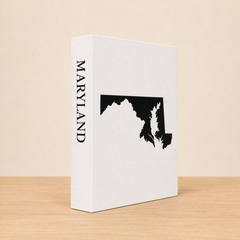 Maryland Travel Faux Book Keepsake Box