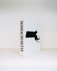 Massachusetts Travel Faux Book Keepsake Box