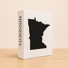 Minnesota Travel Faux Book Keepsake Box