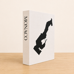 Monaco Travel Faux Book Keepsake Box