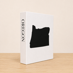 Oregon Travel Faux Book Keepsake Box