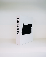 Oregon Travel Faux Book Keepsake Box