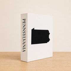 Pennsylvania Travel Faux Book Keepsake Box